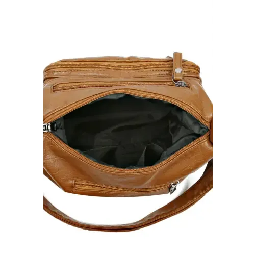 Stylish Multi-Pocket PU Leather Crossbody Bag for Everyday Chic