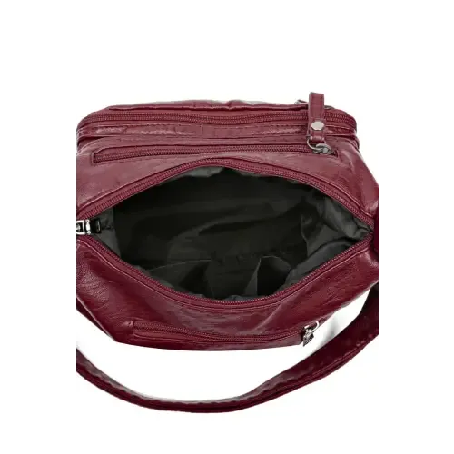 Stylish Multi-Pocket PU Leather Crossbody Bag for Everyday Chic