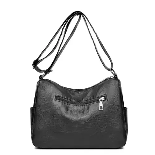 Stylish Multi-Pocket PU Leather Crossbody Bag for Everyday Chic
