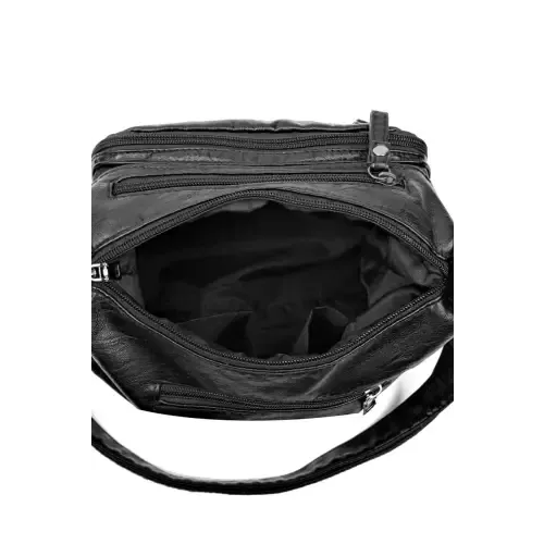 Stylish Multi-Pocket PU Leather Crossbody Bag for Everyday Chic