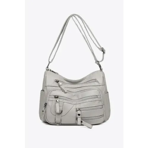 Stylish Multi-Pocket PU Leather Crossbody Bag for Everyday Chic
