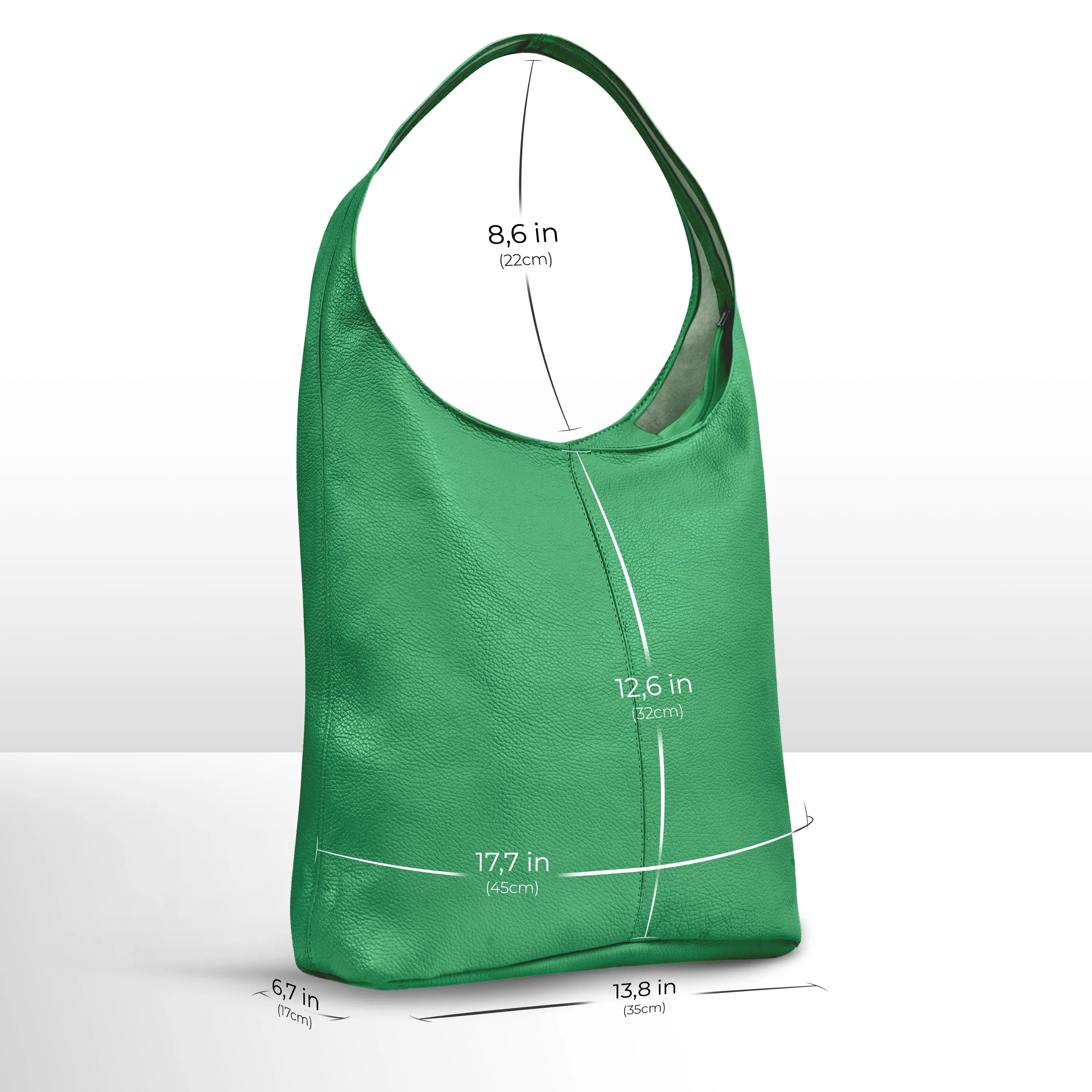 TAKEASY Calf Leather Hobo Bag 011943