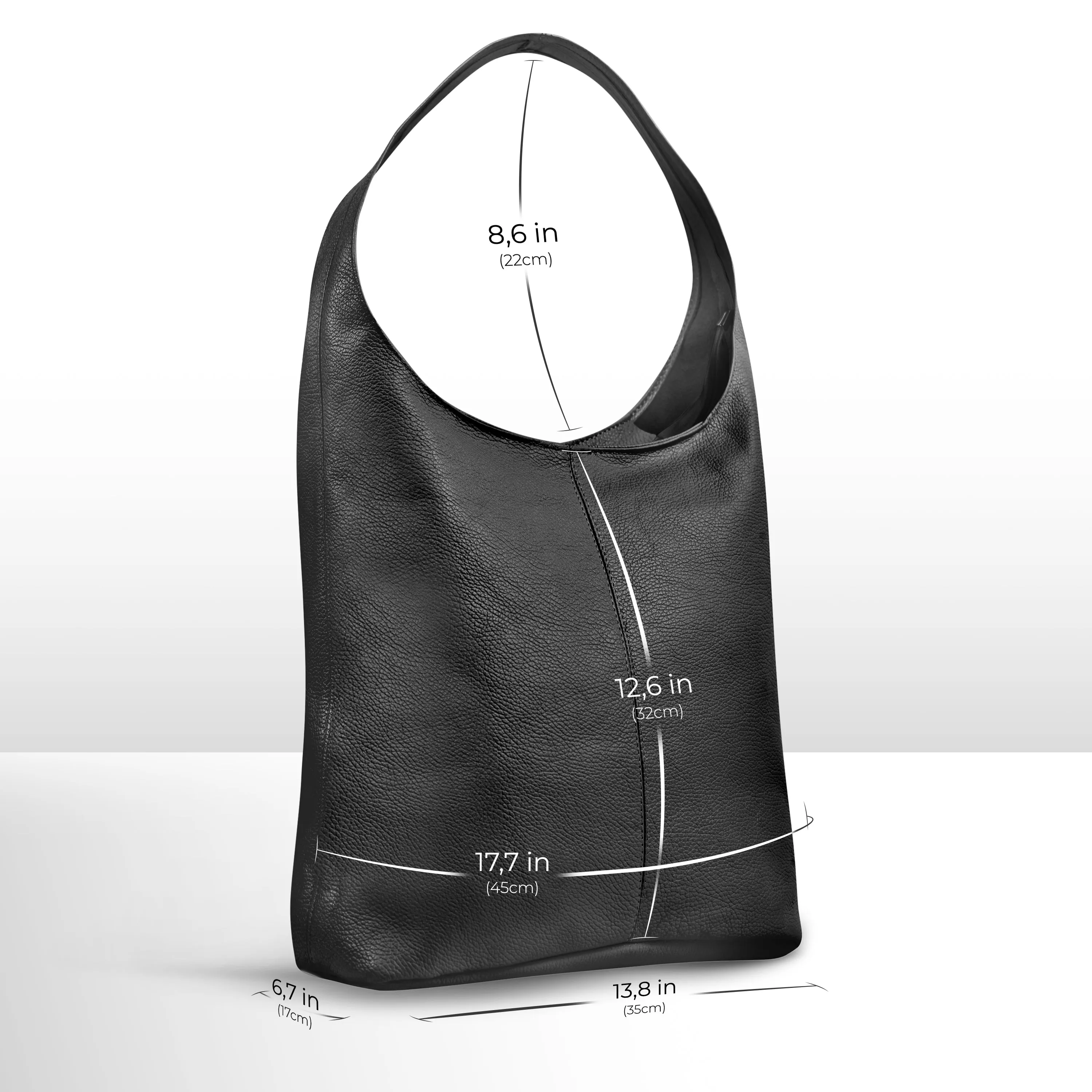 TAKEASY Calf Leather Hobo Bag 011943