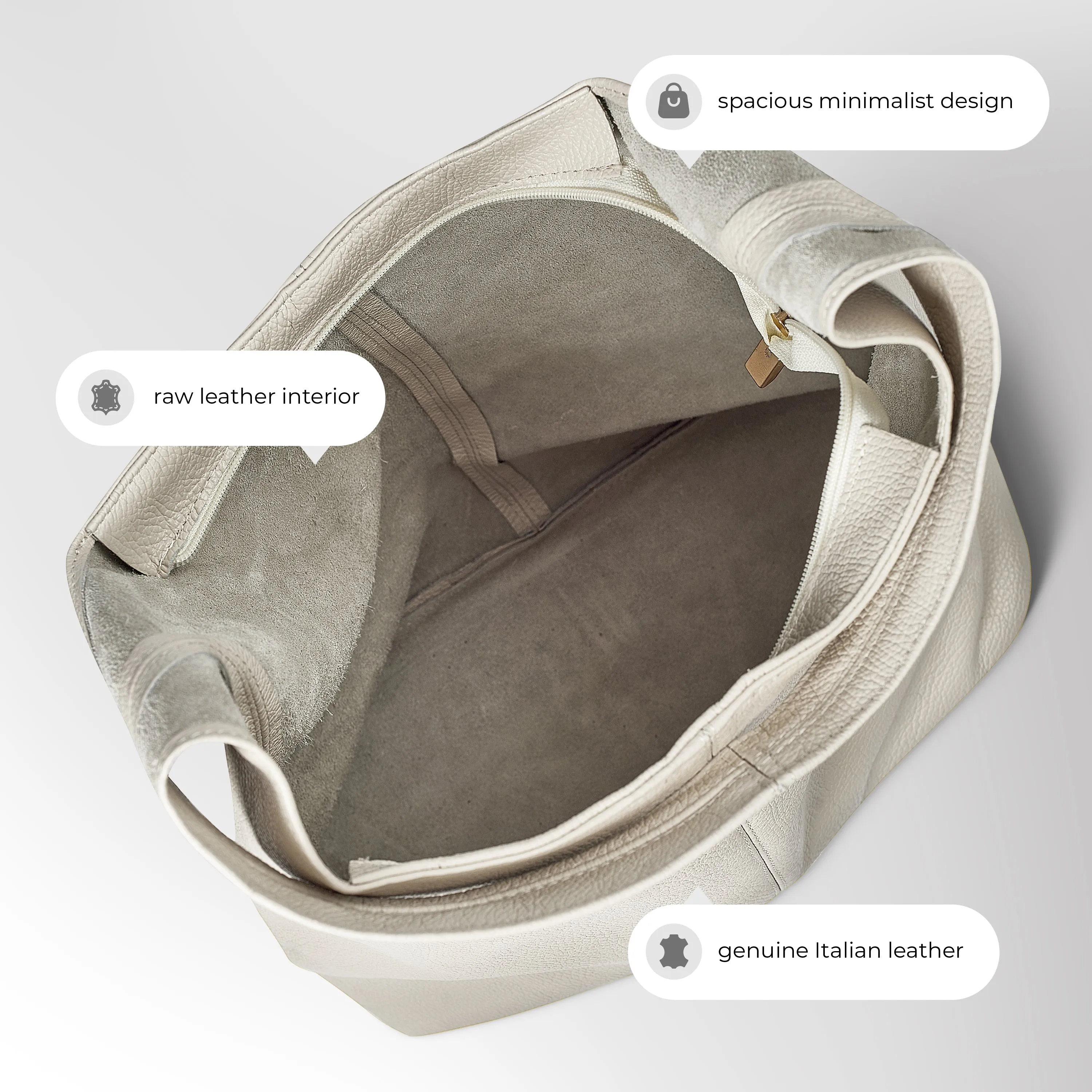 TAKEASY Calf Leather Hobo Bag 011943