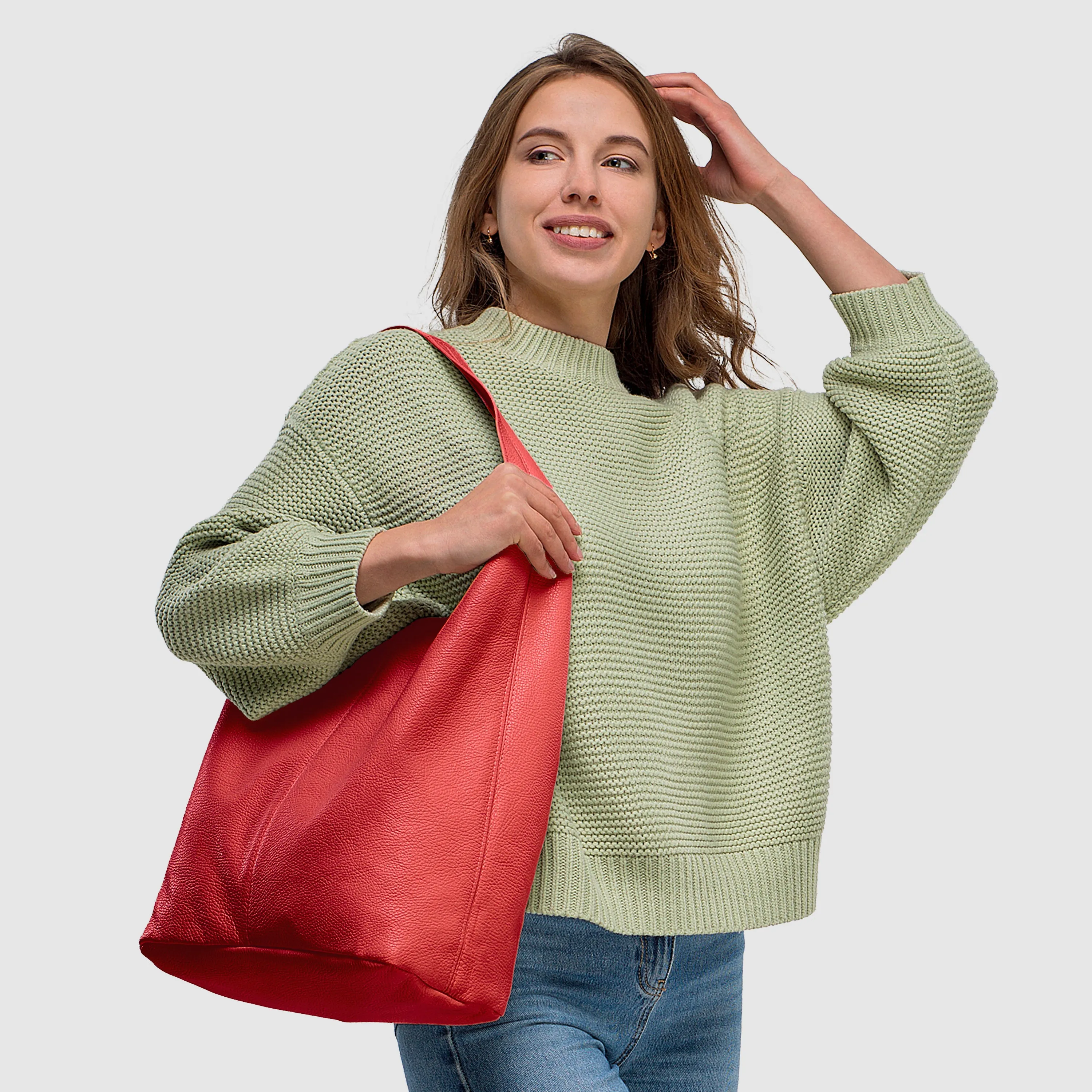 TAKEASY Calf Leather Hobo Bag 011943