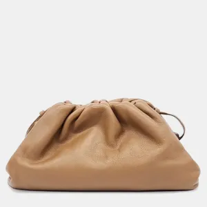 Tan Leather Large The Pouch Clutch