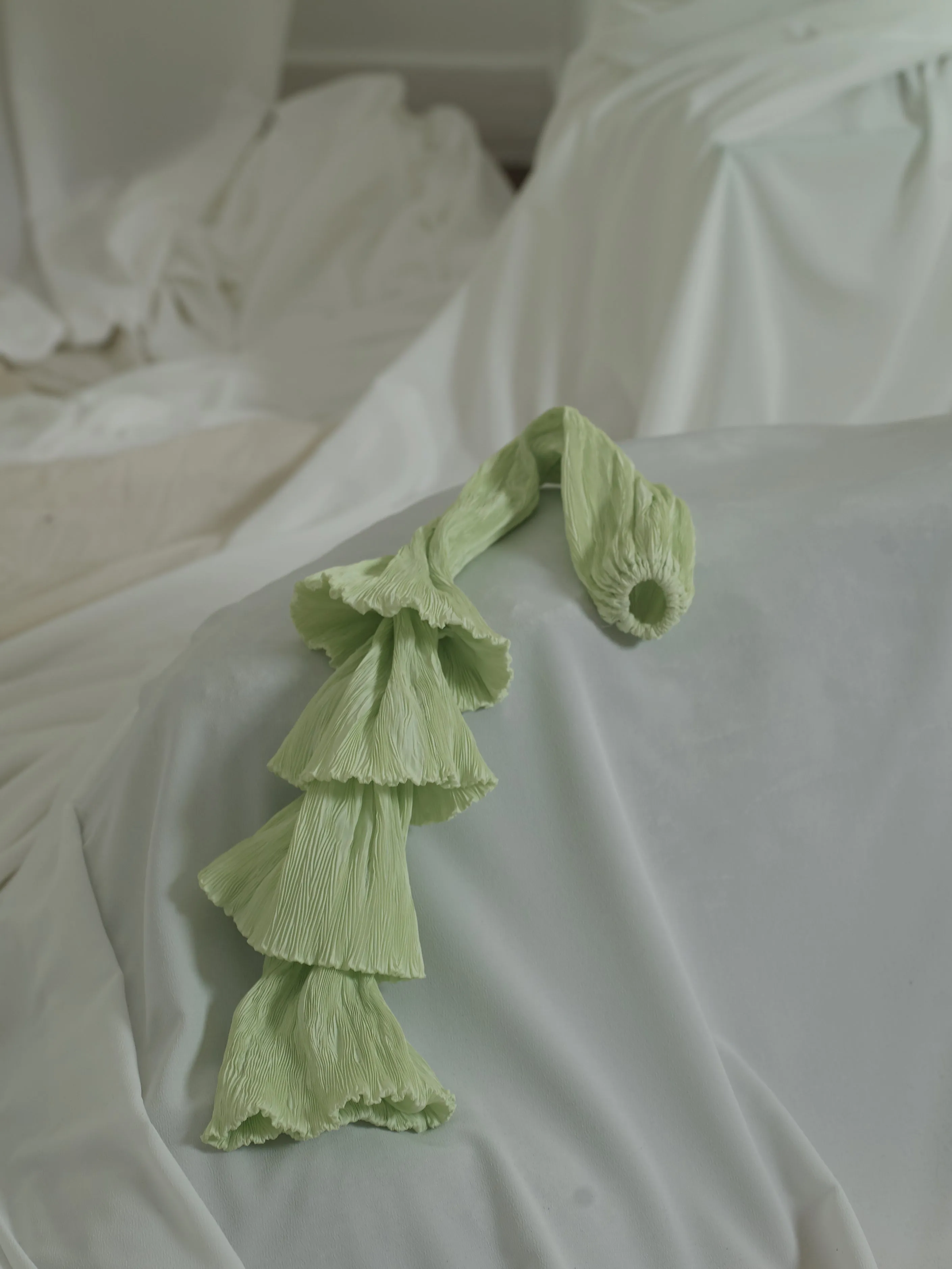 Techno-pleat Hair Tail - Mint