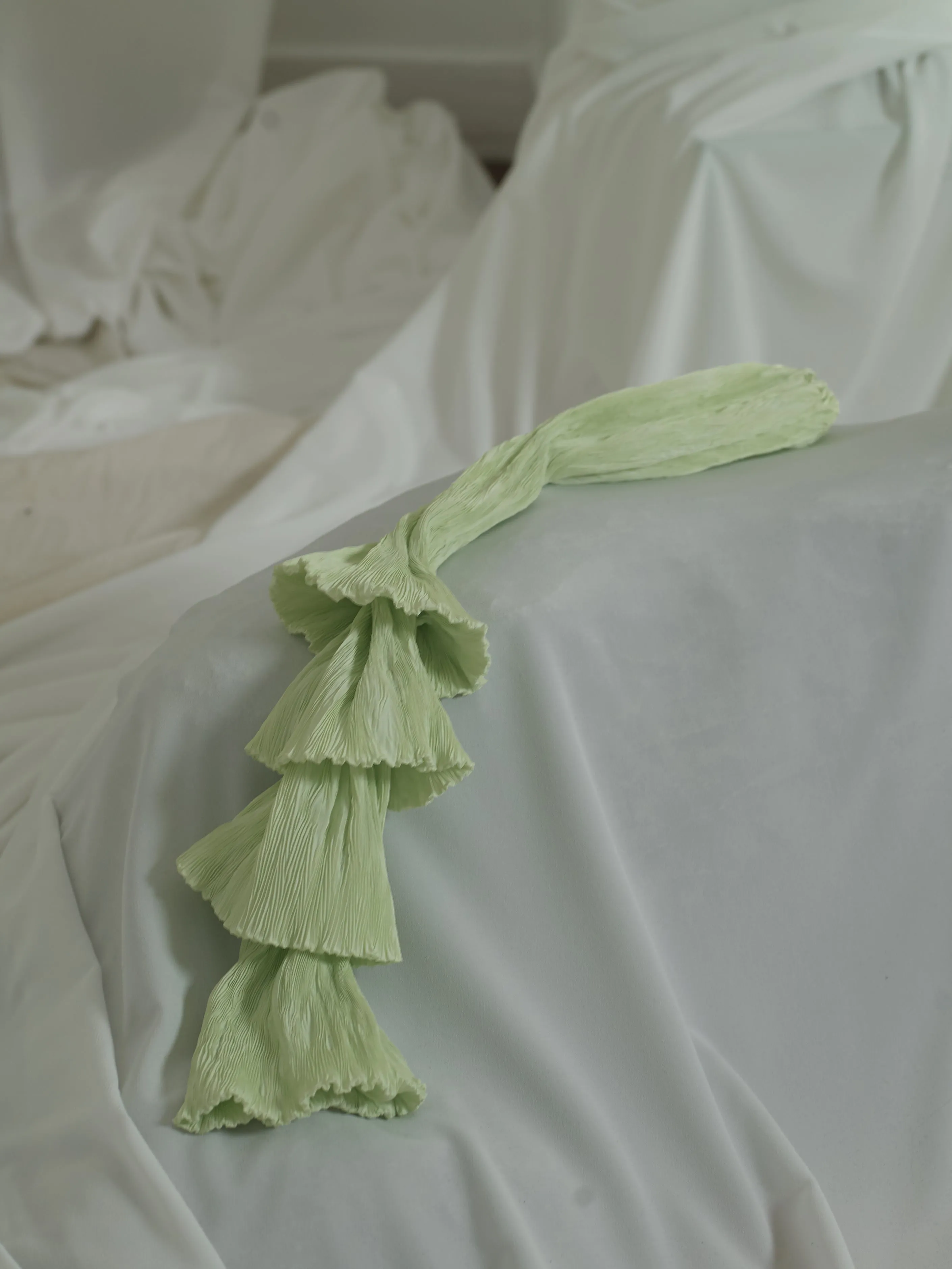 Techno-pleat Hair Tail - Mint