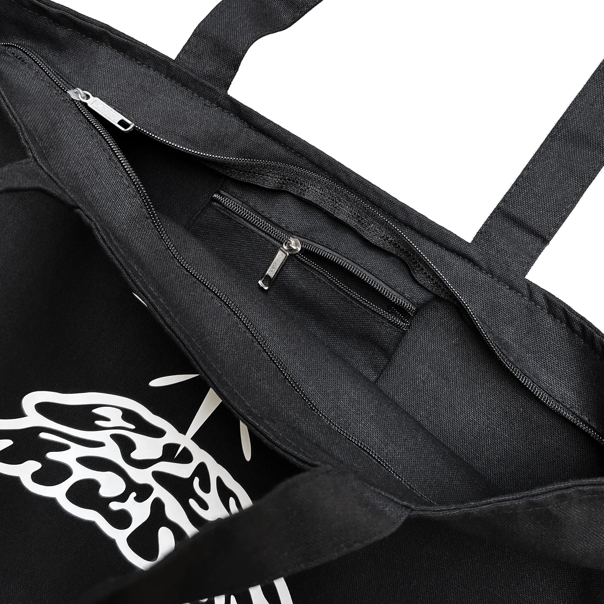 TEST SUBJECT ZIPPER TOTE - BLACK