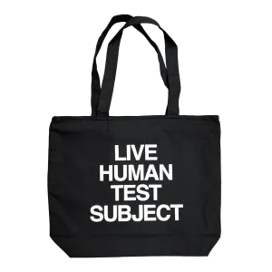 TEST SUBJECT ZIPPER TOTE - BLACK