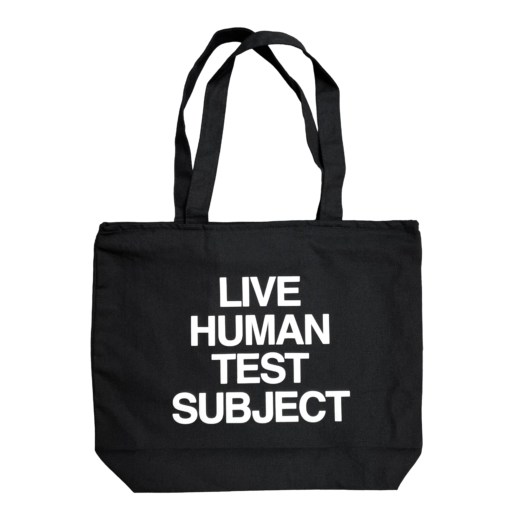 TEST SUBJECT ZIPPER TOTE - BLACK