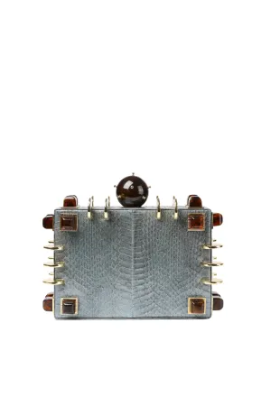 The Chest Clutch | Pewter