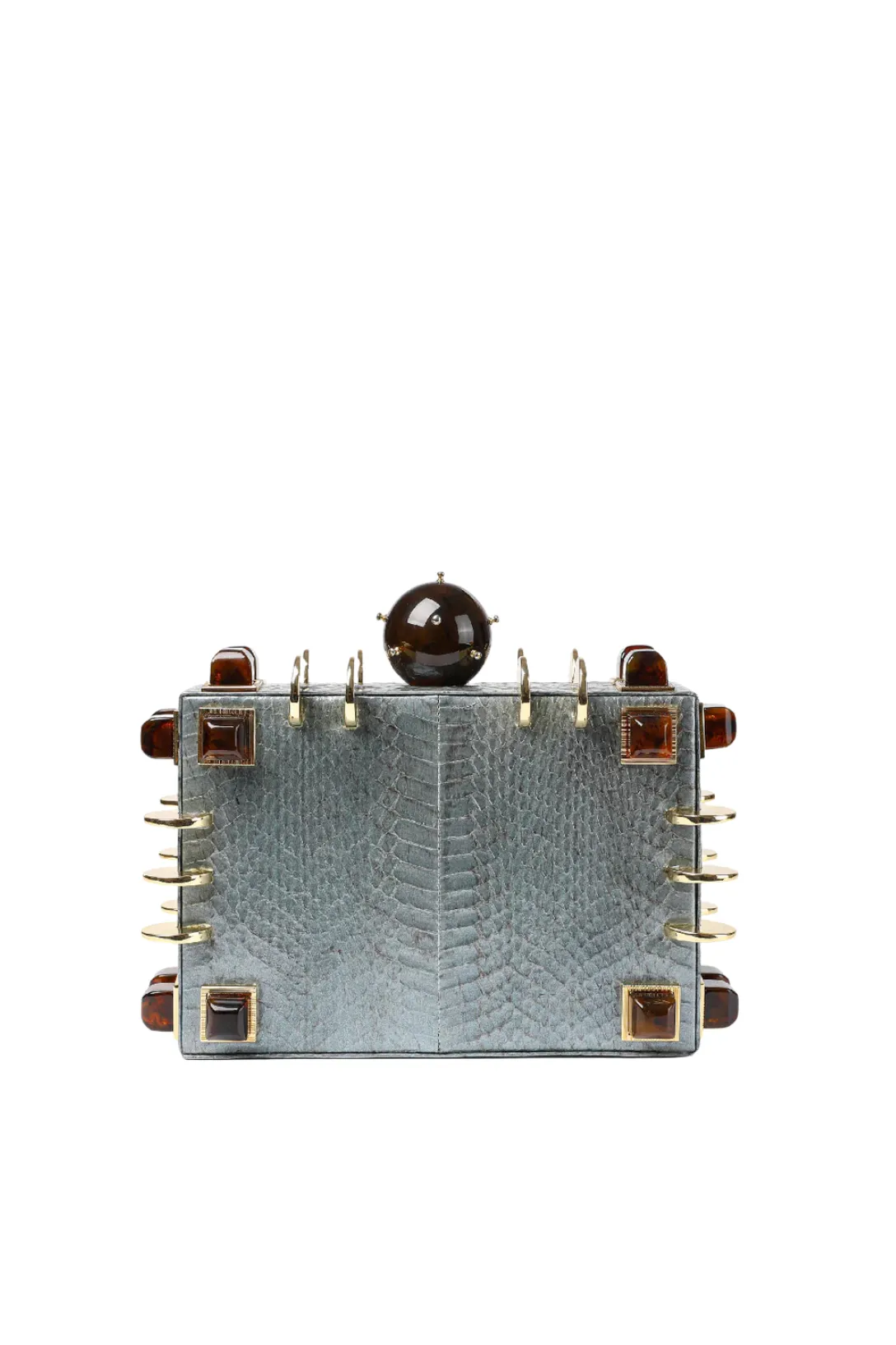 The Chest Clutch | Pewter