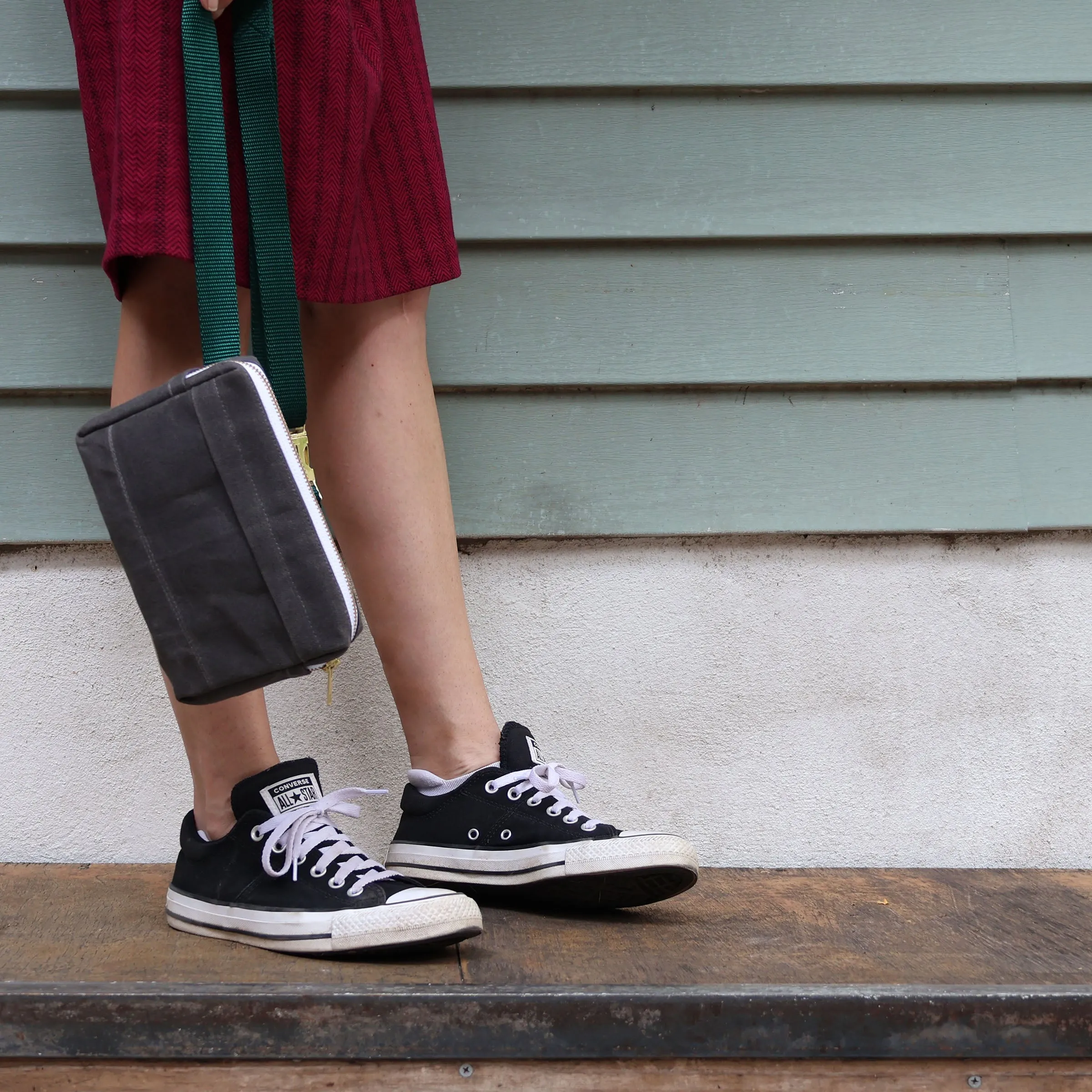 THE Concert Bag / waxed canvas belt bag