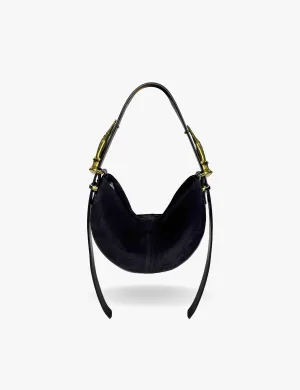 The Mini Hobo Gilded Lure Bag Black Suede