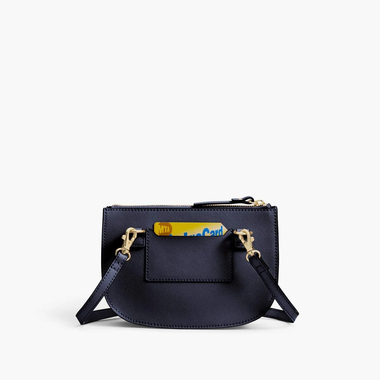 The Waverley 2 - Saffiano Leather - Deep Navy / Gold / Camel