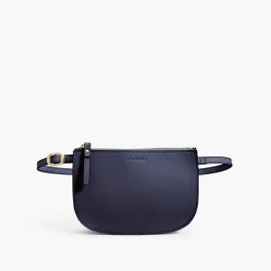 The Waverley 2 - Saffiano Leather - Deep Navy / Gold / Camel