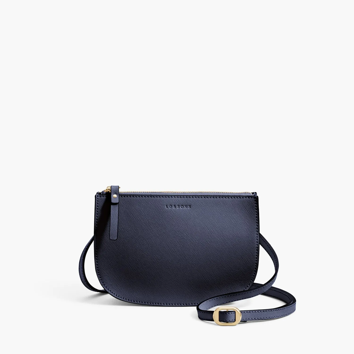 The Waverley 2 - Saffiano Leather - Deep Navy / Gold / Camel