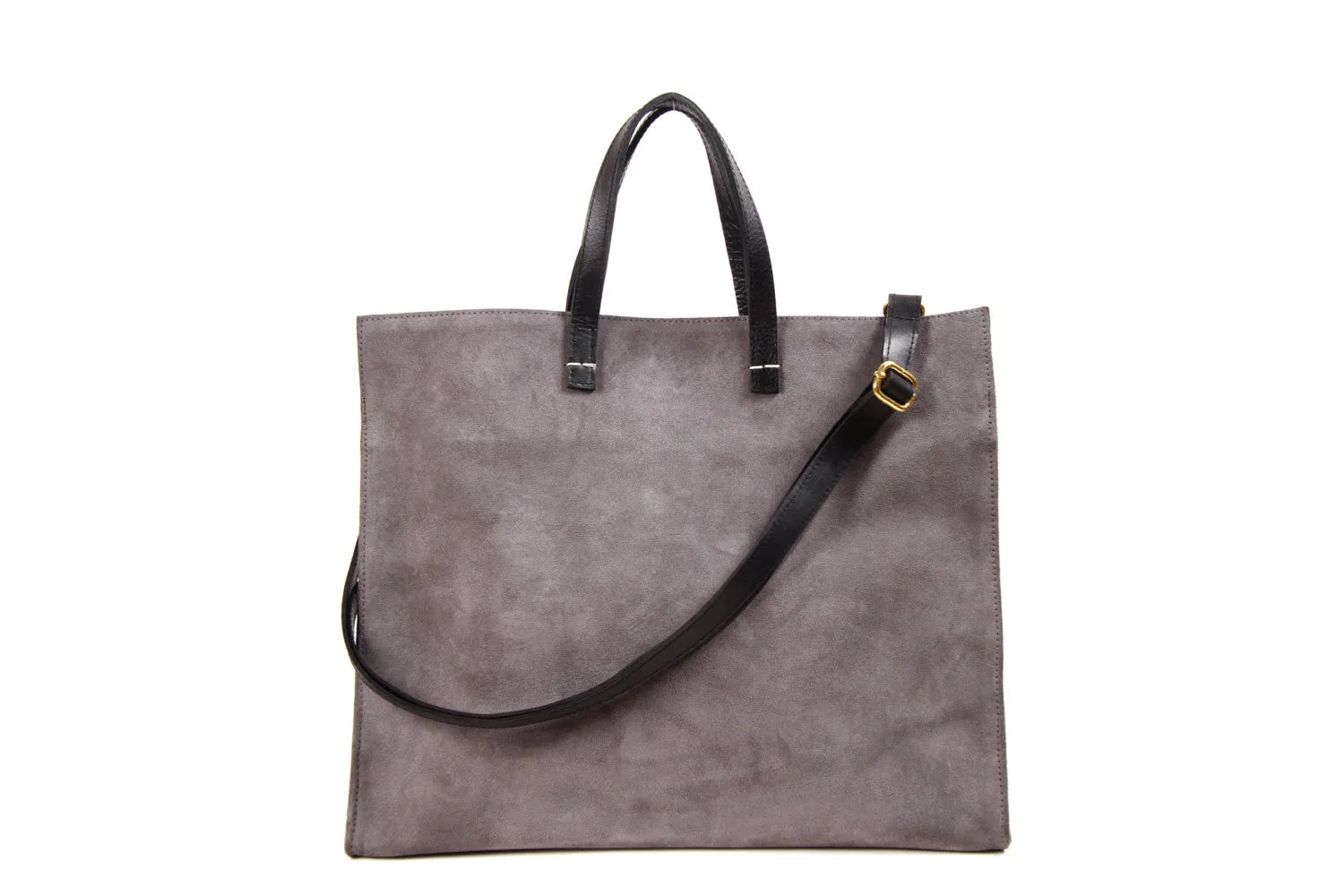 Tote-Suede Leather Handbag