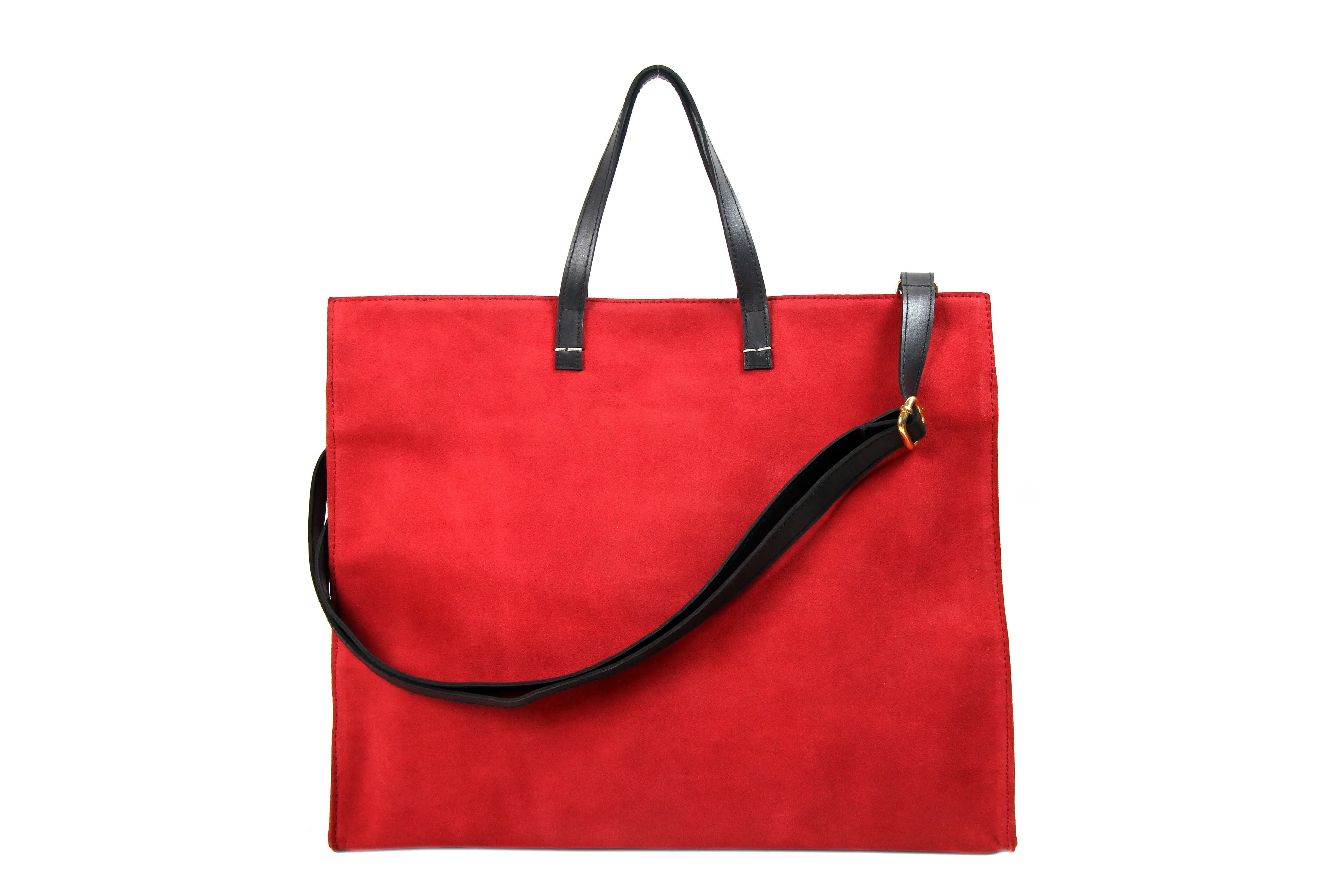 Tote-Suede Leather Handbag