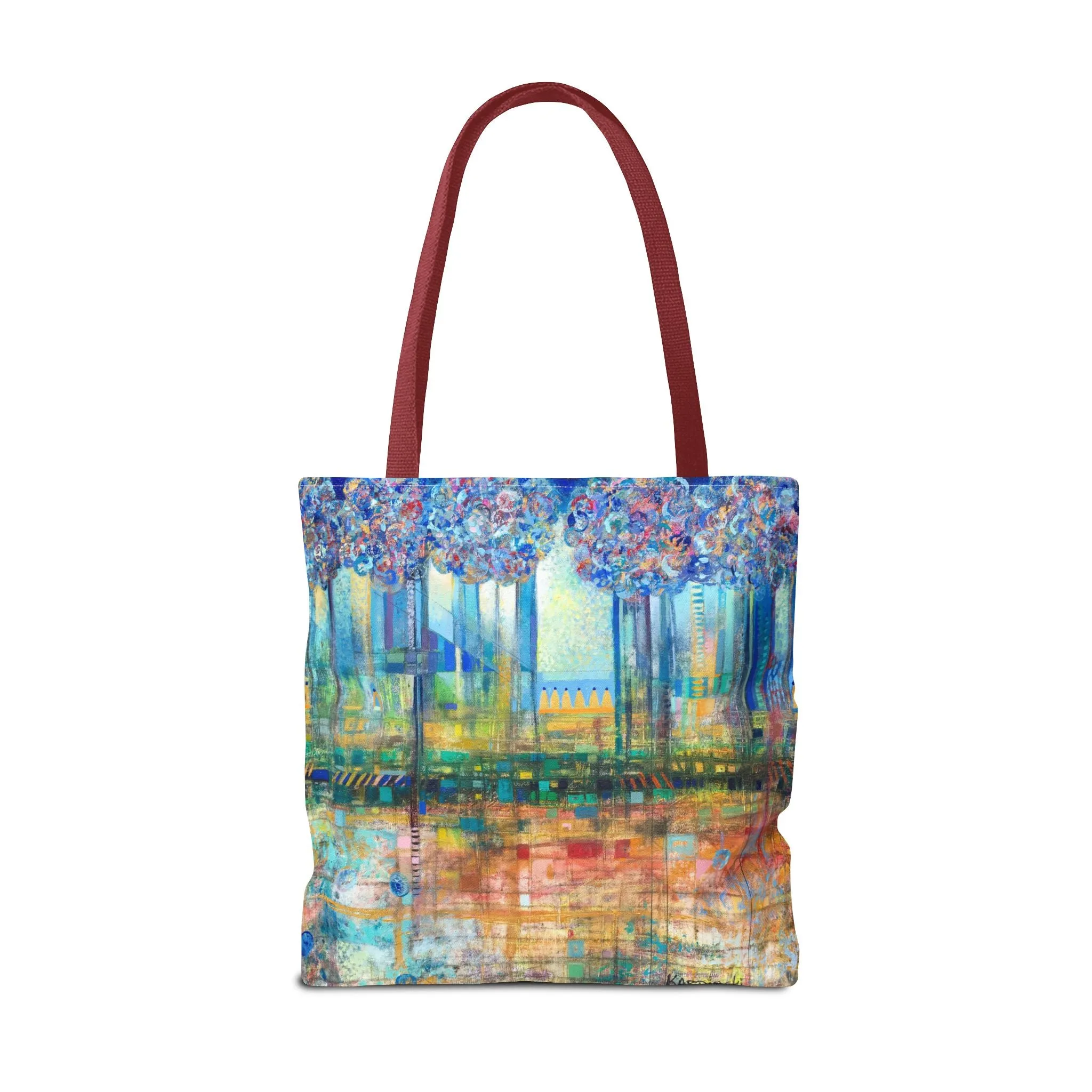 Tree Landscape Art Tote Bag Canvas Shopping Bag - Rise Up to The Gates of Glory - Leslie Karpinski