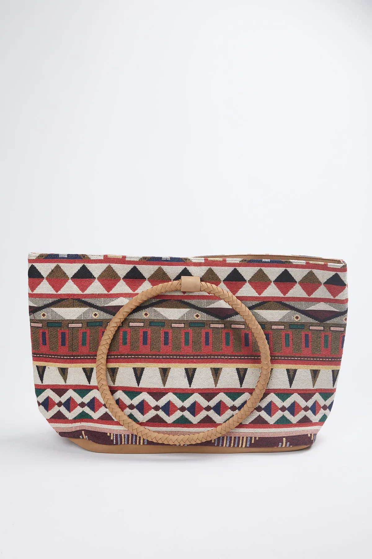 TULUM HANDLOOM LEATHER TOTE
