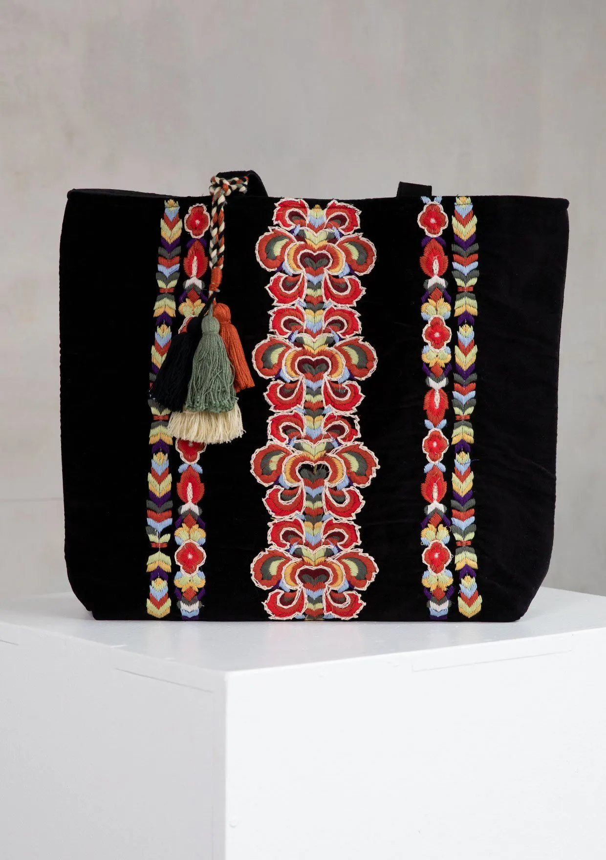 Twyla Velvet Tote Bag