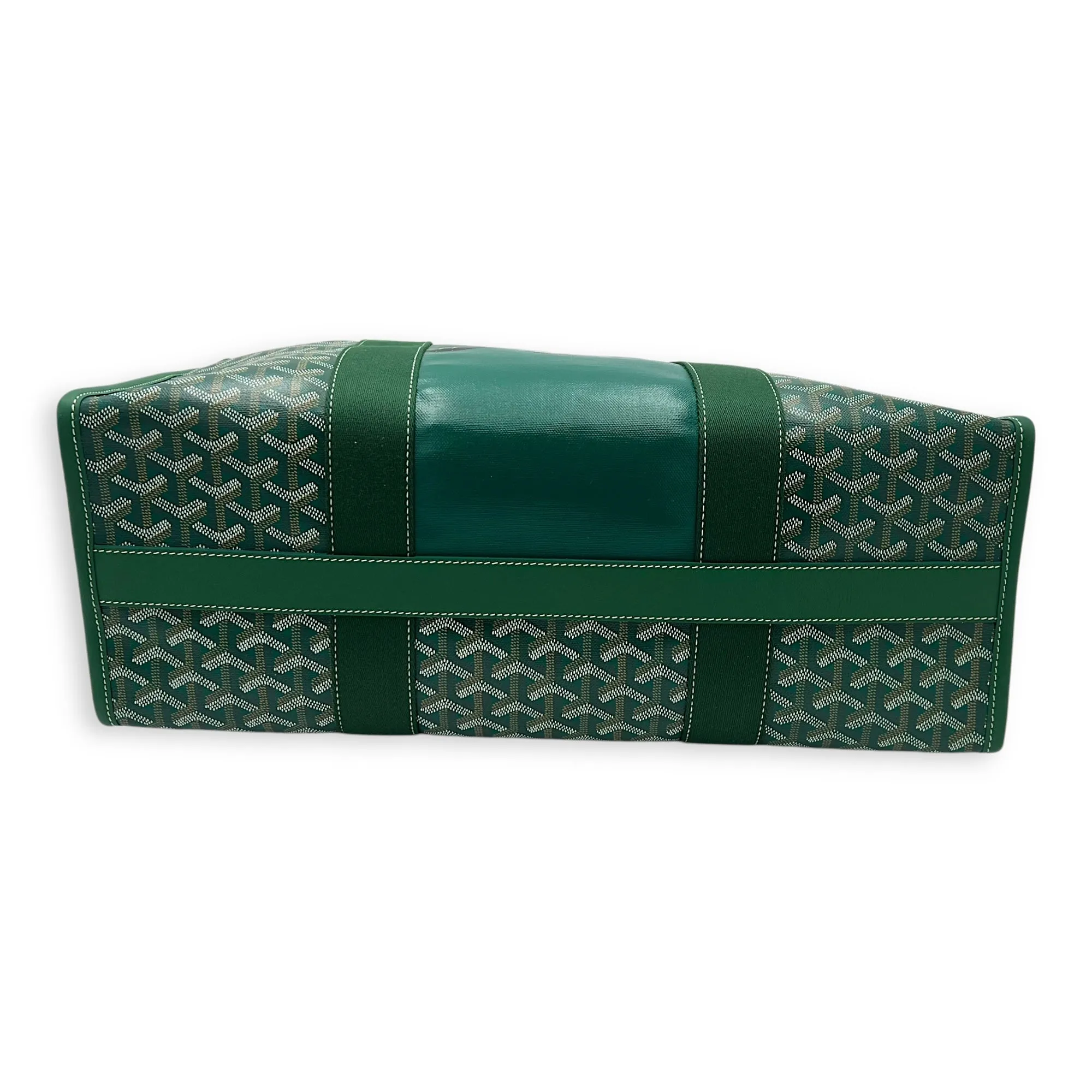 Villette Tote Bag Green in Coated Canvas