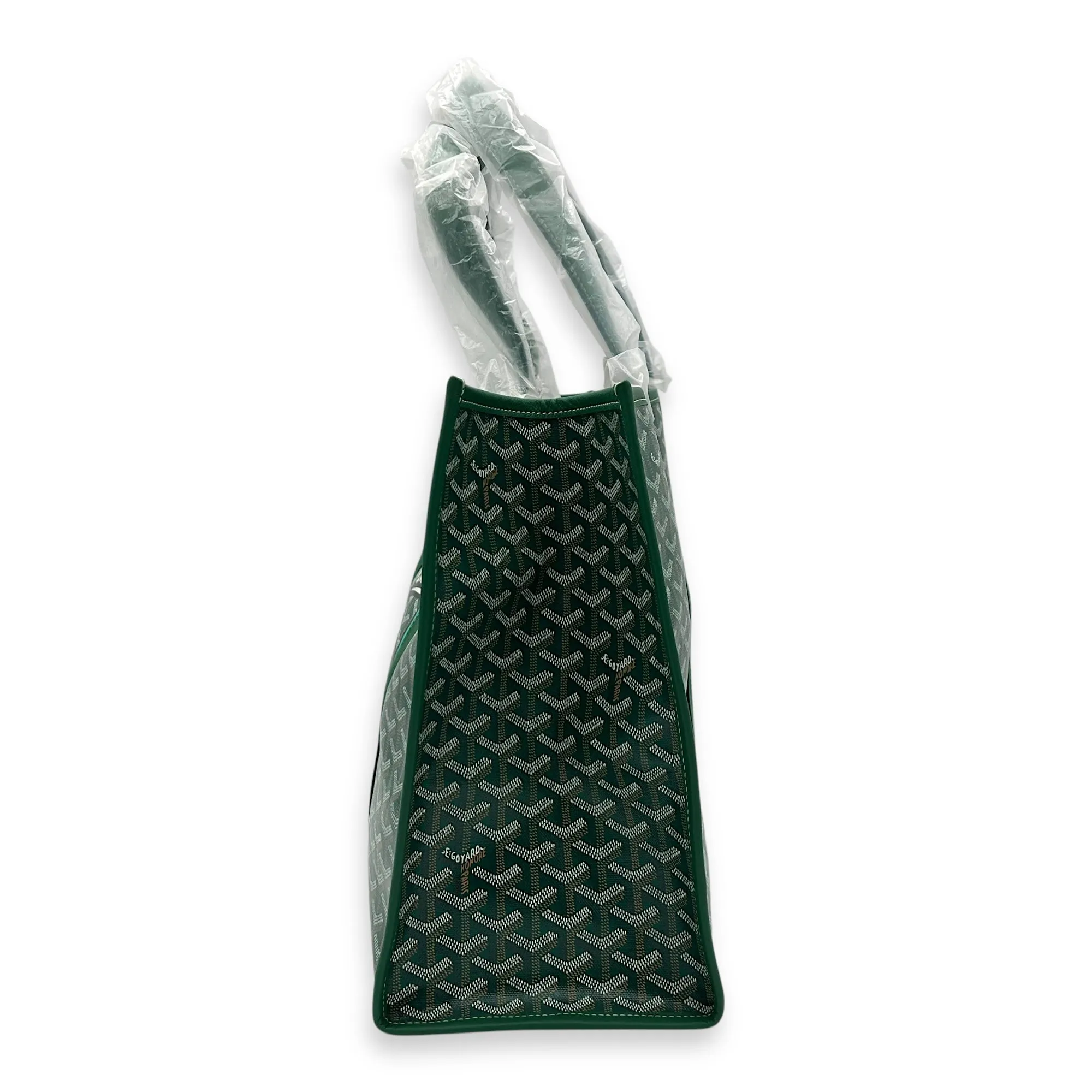 Villette Tote Bag Green in Coated Canvas
