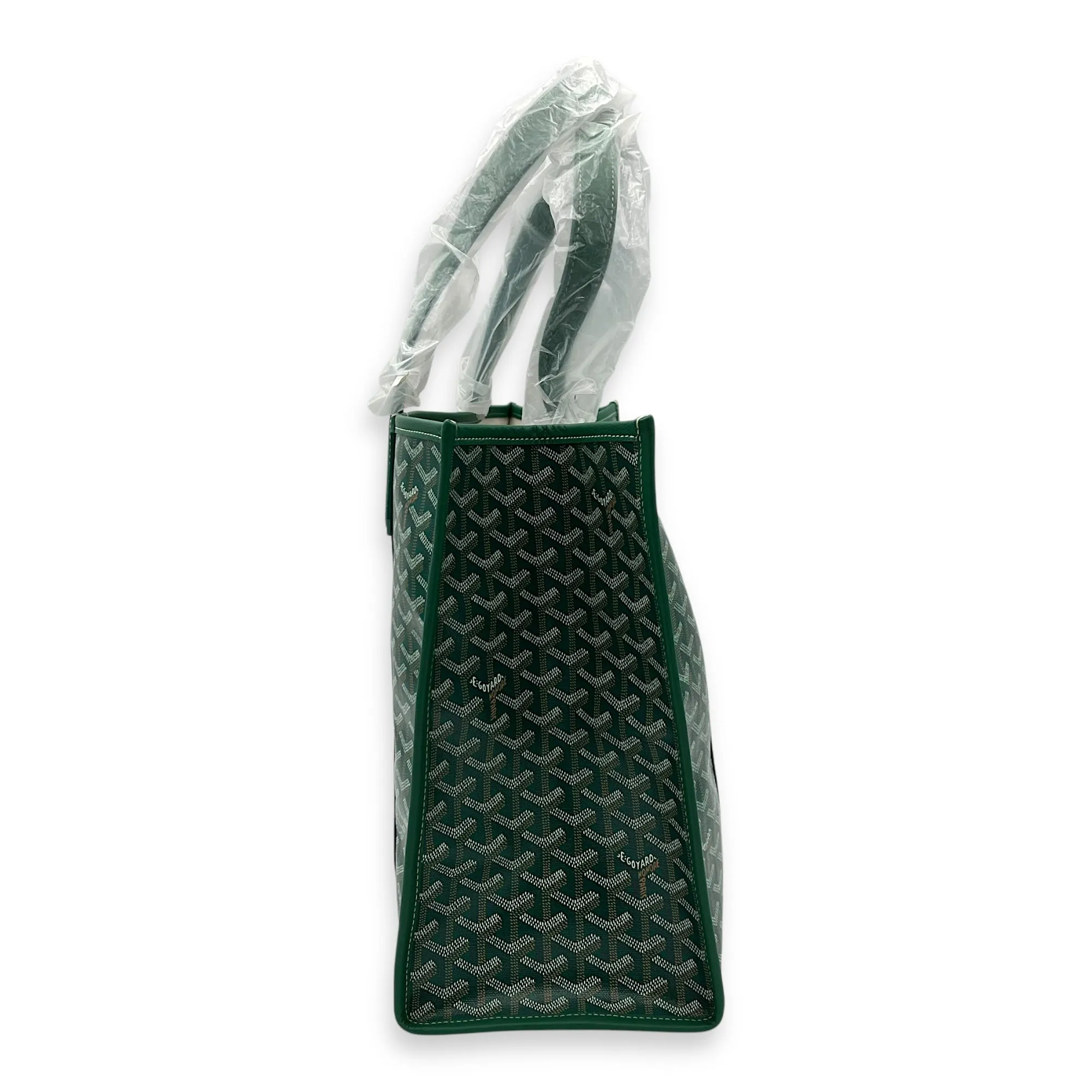 Villette Tote Bag Green in Coated Canvas