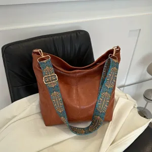 Vintage Large Capacity Hobo Bag, Retro Bohemian Tote Bag, Women's Fashion Handbag, Shoulder Bag & Purse