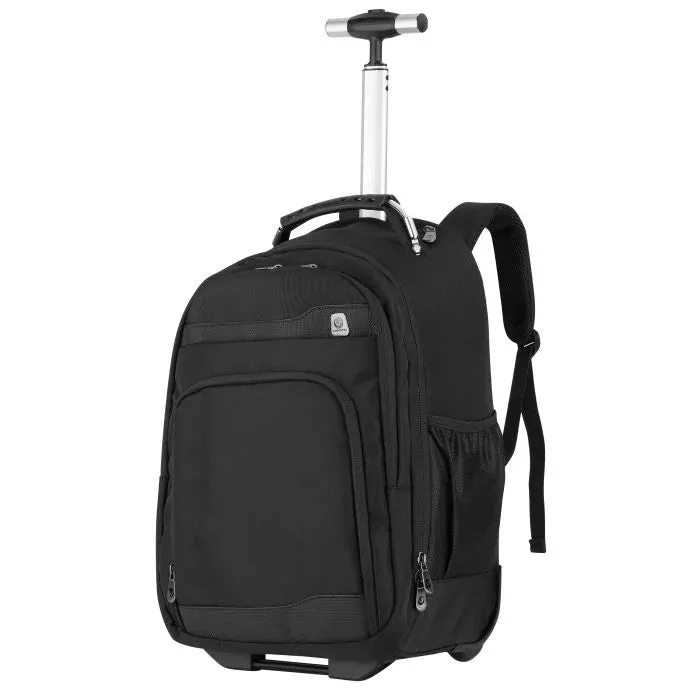 Volkano Lincoln 15.6” Laptop Trolley Backpack. Black VK-7150-BK