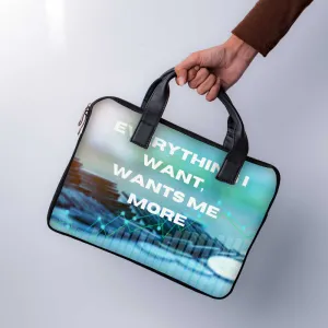 Wants Me More Laptop Sleeve With Handle