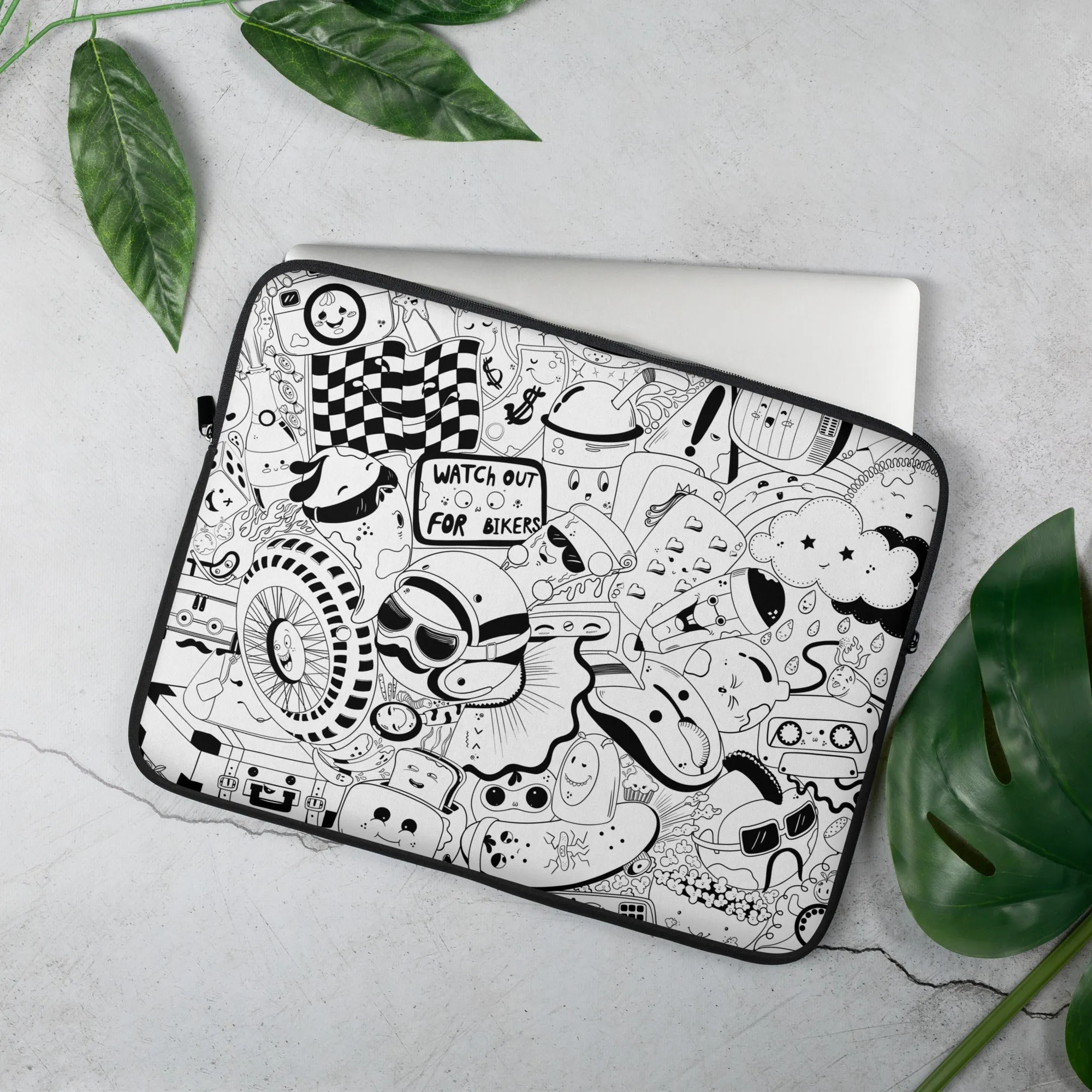 Watch Out For Bikers | Laptop Sleeve