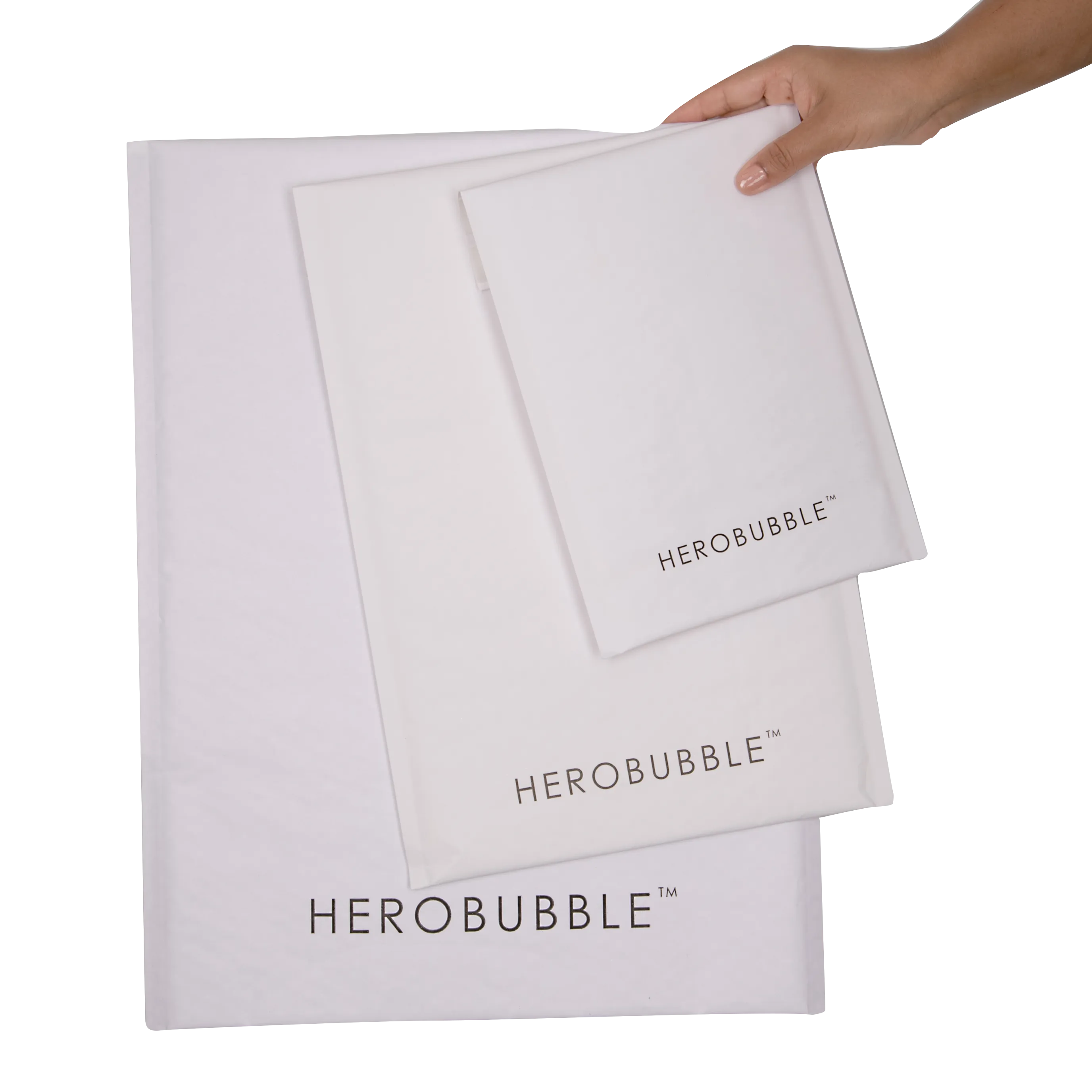 White Compostable HEROBUBBLE Mailer - From Packs of 25