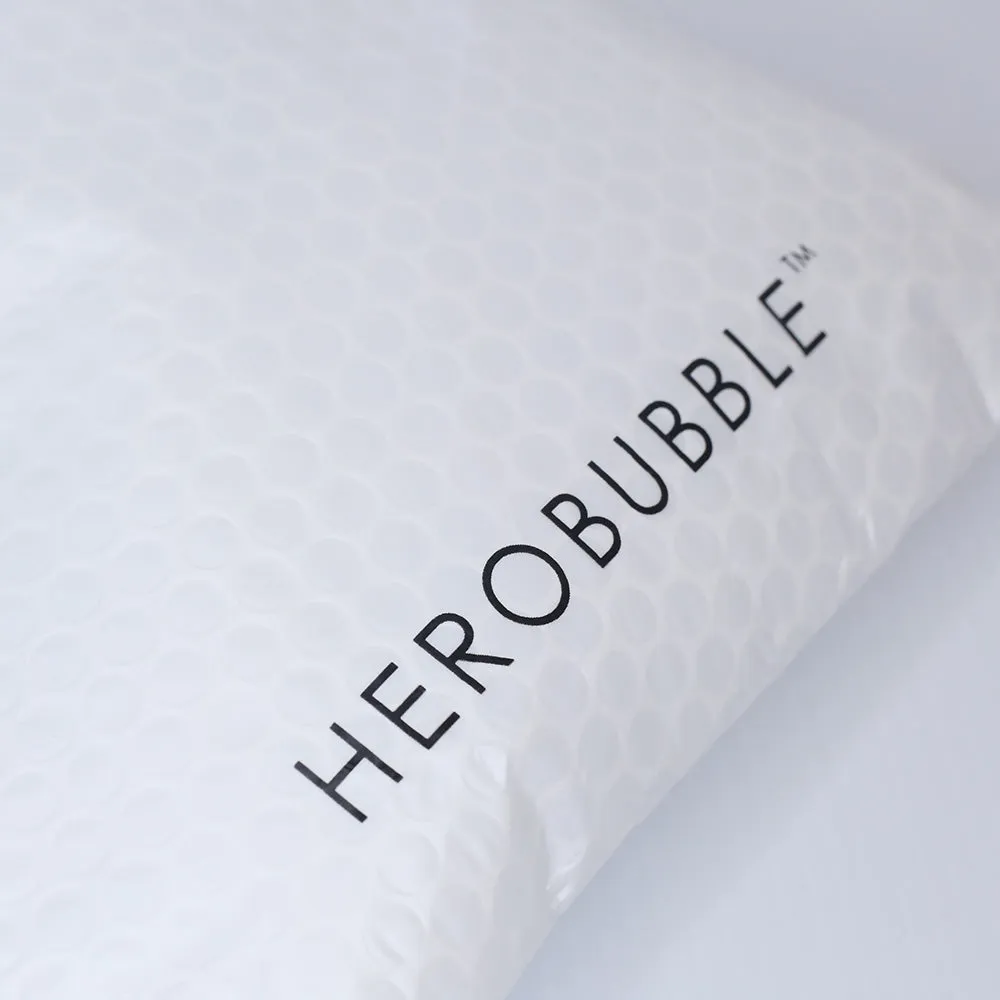 White Compostable HEROBUBBLE Mailer - From Packs of 25