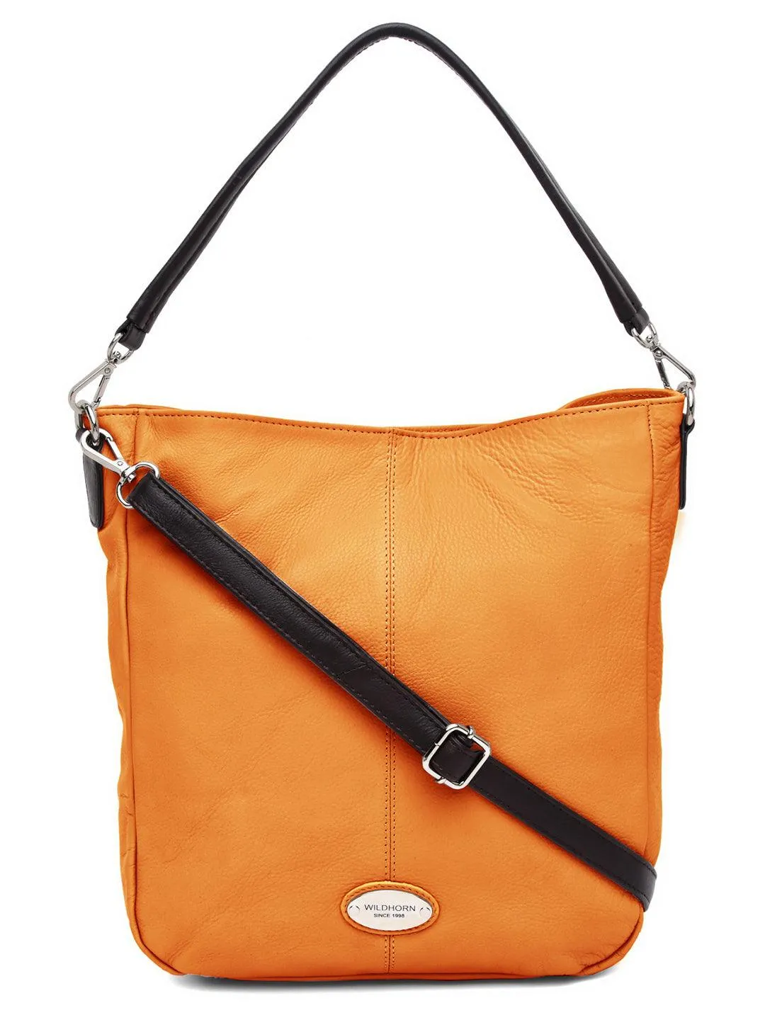 WILDHORN Stylish Leather Women Handbag I Shoulder Hobo Bag Purse With Long Strap I Top Handle Satchel Tote Handbag I Ideal for Travelling, Parties, Weddings & Gifts