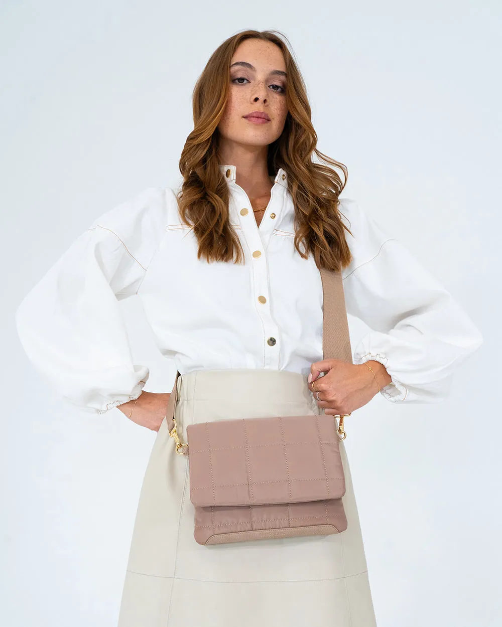 Windsor Crossbody - Taupe