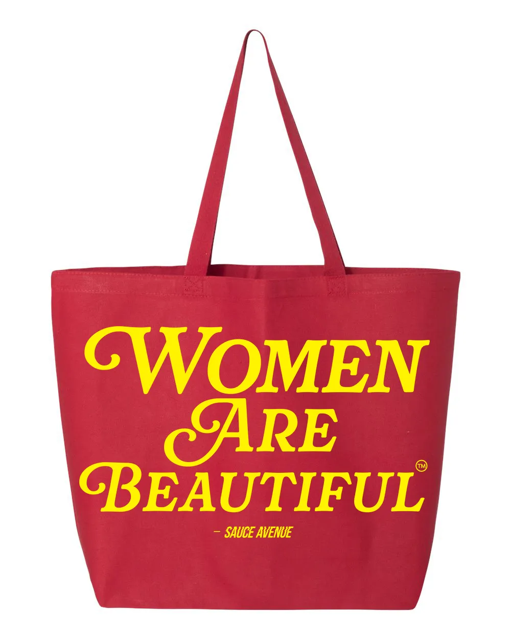 Women Are Beautiful | Red Jumbo Tote Bag