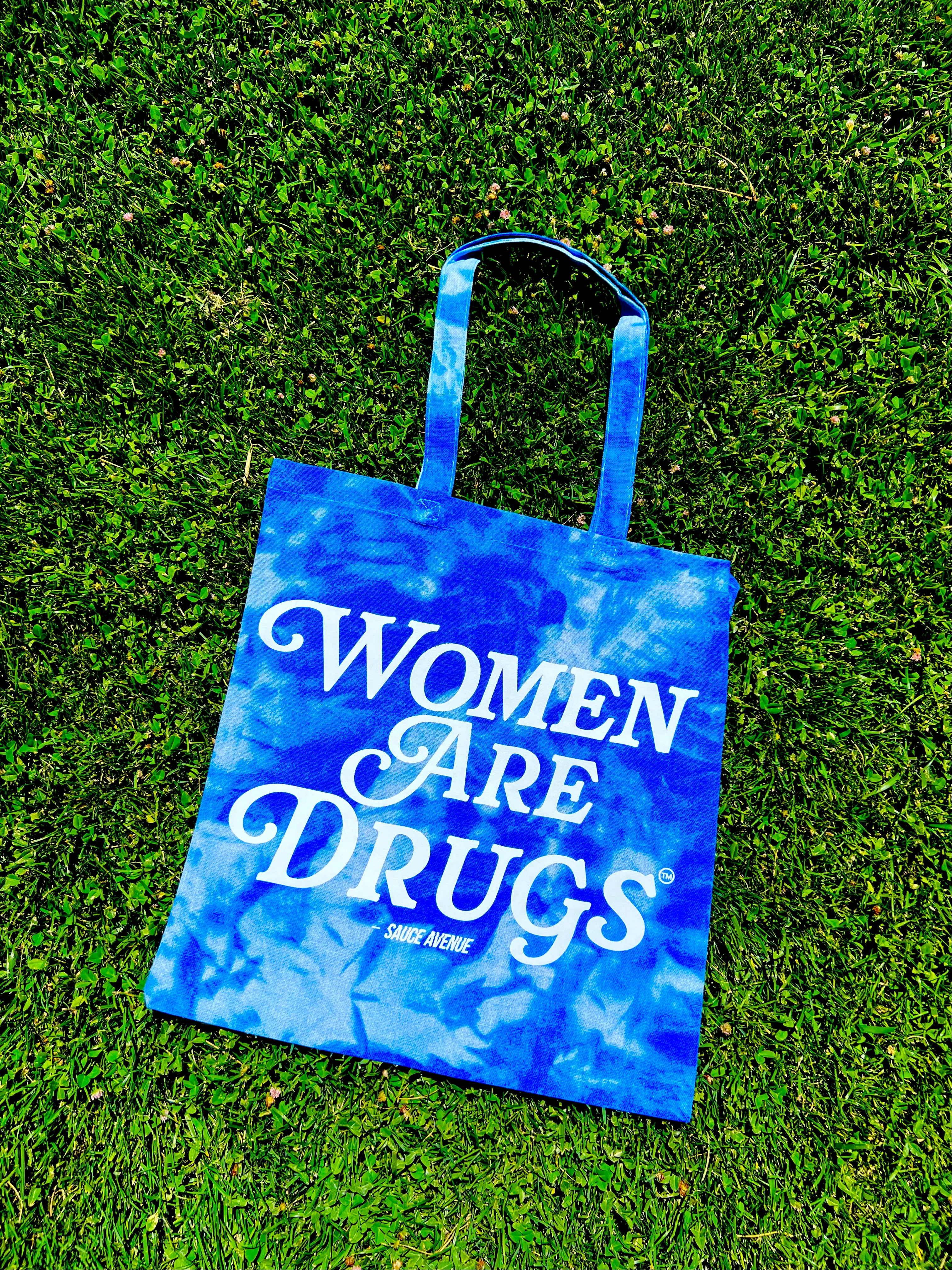 Women Are Drugs® (WH) | Tie-Dyed Canvas Bag