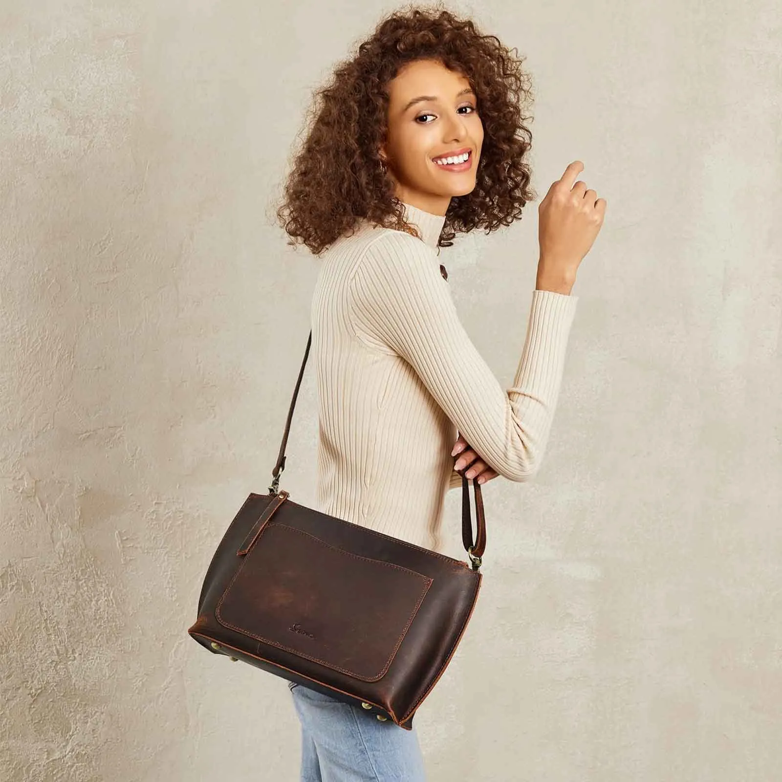 Women Genuine Leather Mini Crossbody Bags