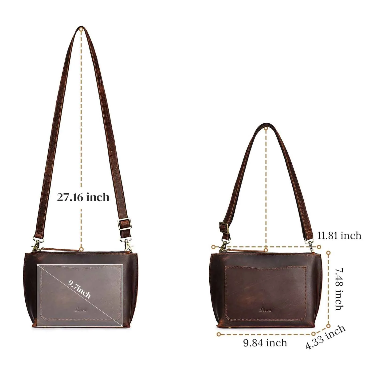 Women Genuine Leather Mini Crossbody Bags