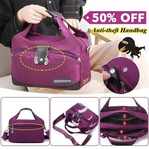 Women Large Capacity Waterproof Crossbody Shoulder Bag, Fashion Anti-theft Handbag