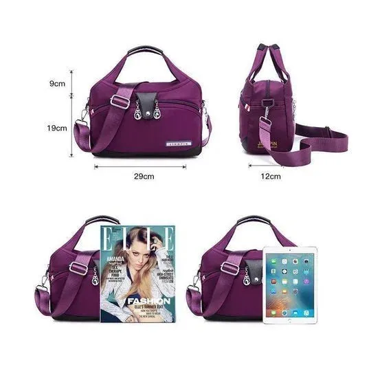 Women Large Capacity Waterproof Crossbody Shoulder Bag, Fashion Anti-theft Handbag