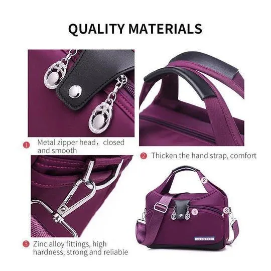 Women Large Capacity Waterproof Crossbody Shoulder Bag, Fashion Anti-theft Handbag