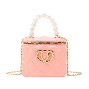 Women's Fashion Jelly Chain Silicone Pearl Handbags