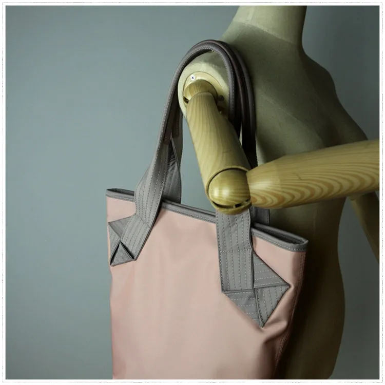 Womens Green Nylon Shoulder Tote Bags Best Green Nylon Tote Handbag Shopper Bags Purse for Ladies
