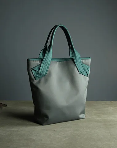 Womens Green Nylon Shoulder Tote Bags Best Green Nylon Tote Handbag Shopper Bags Purse for Ladies