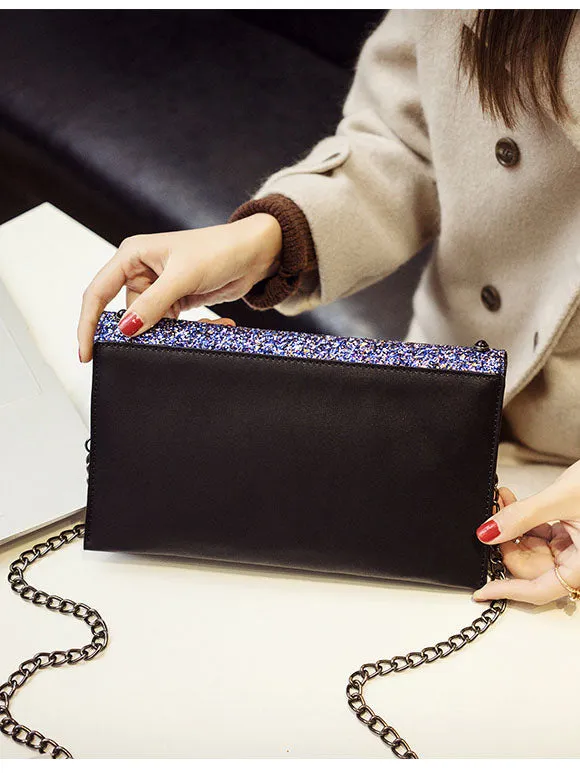 Women's Handbags Sequins Personality Fashion Temperament Banquet Clutch Bag