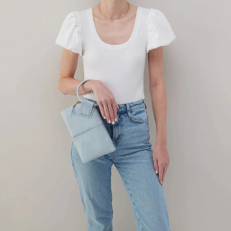 WOMEN'S HOBO SABLE WRISTLET | SKY BUFFED LEATHER